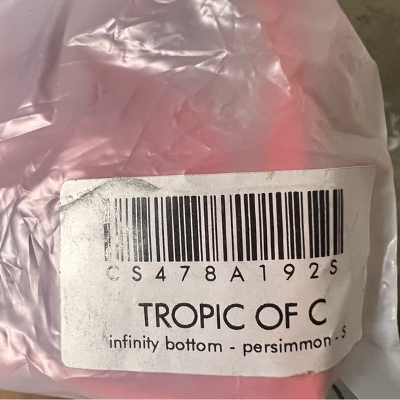 New Tropic Of C Sculpting Infinity Swim Bottoms Bikini Bathing Suit Persimmon - Picture 6 of 6